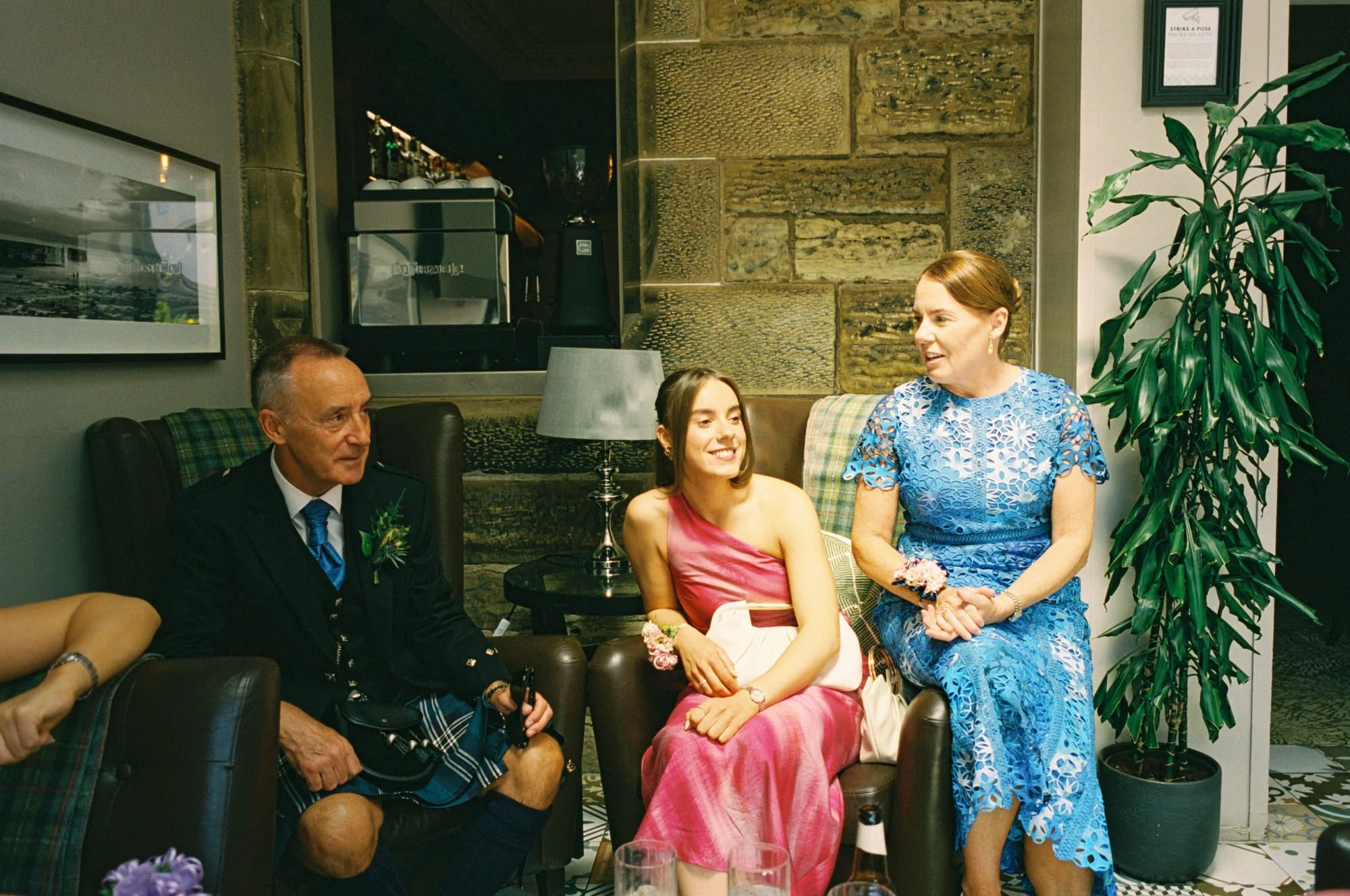 Hazel and family together at Hotel du Vin before the ceremony
