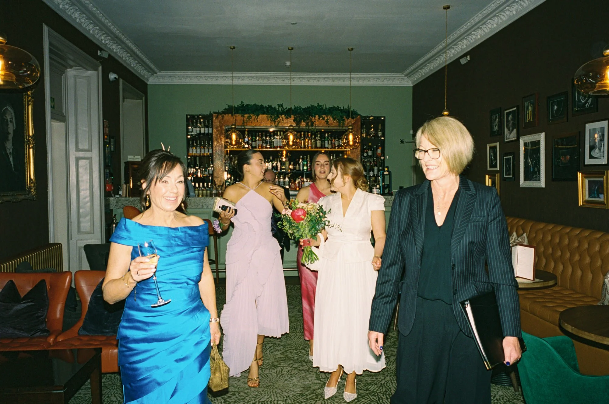 A quiet family moment before the wedding at Hotel du Vin St Andrews
