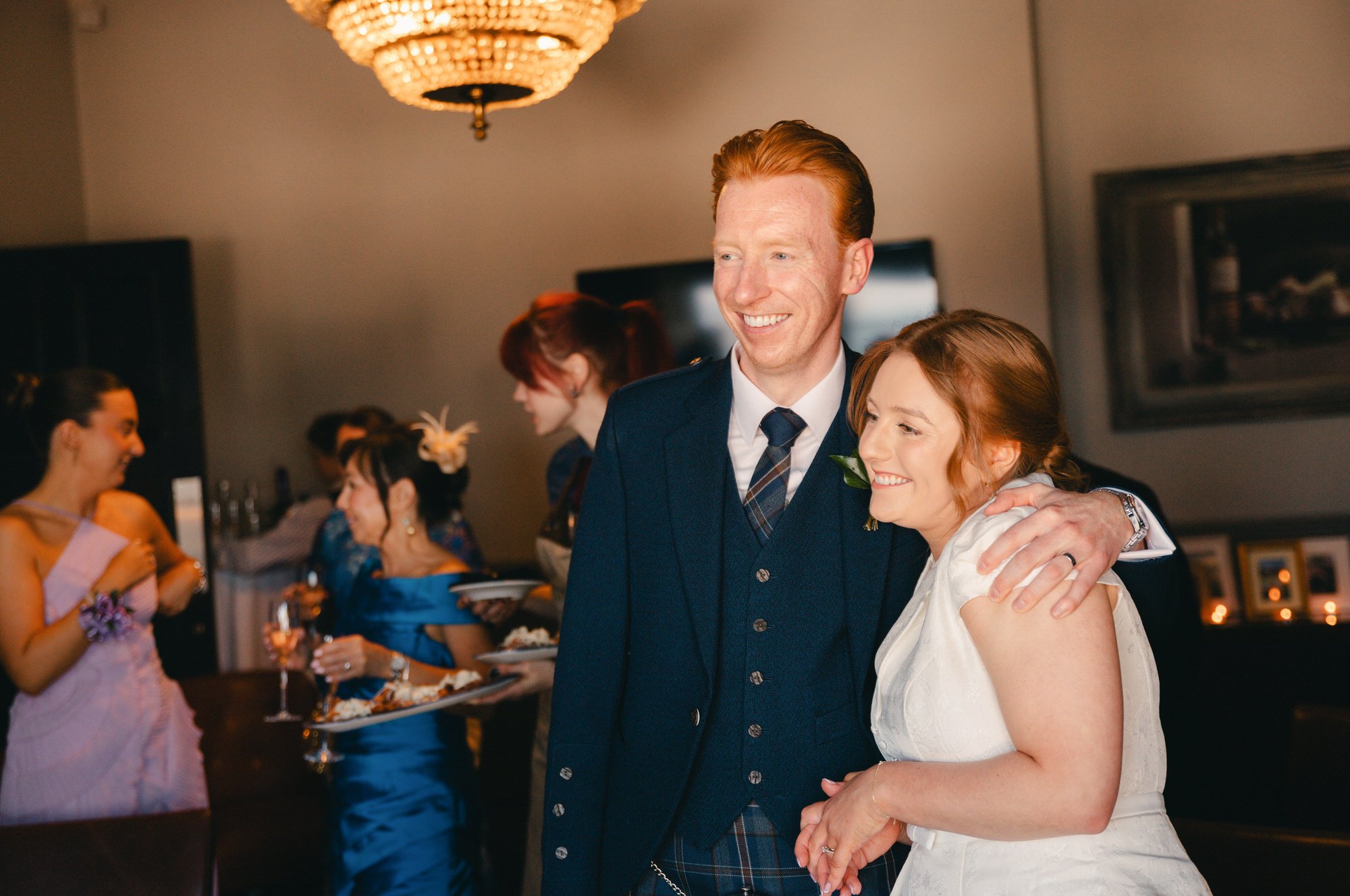Natural family interaction before the Hotel du Vin ceremony