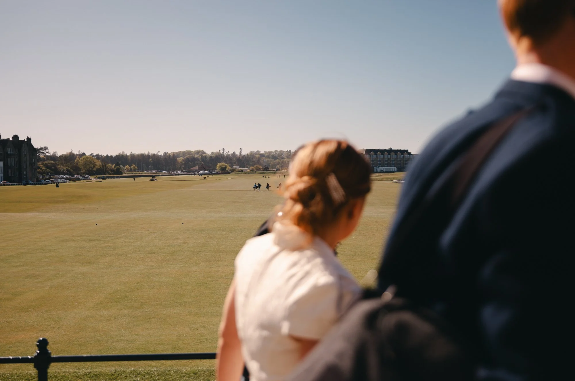 Candid ceremony moment photographed on film at Hotel du Vin St Andrews