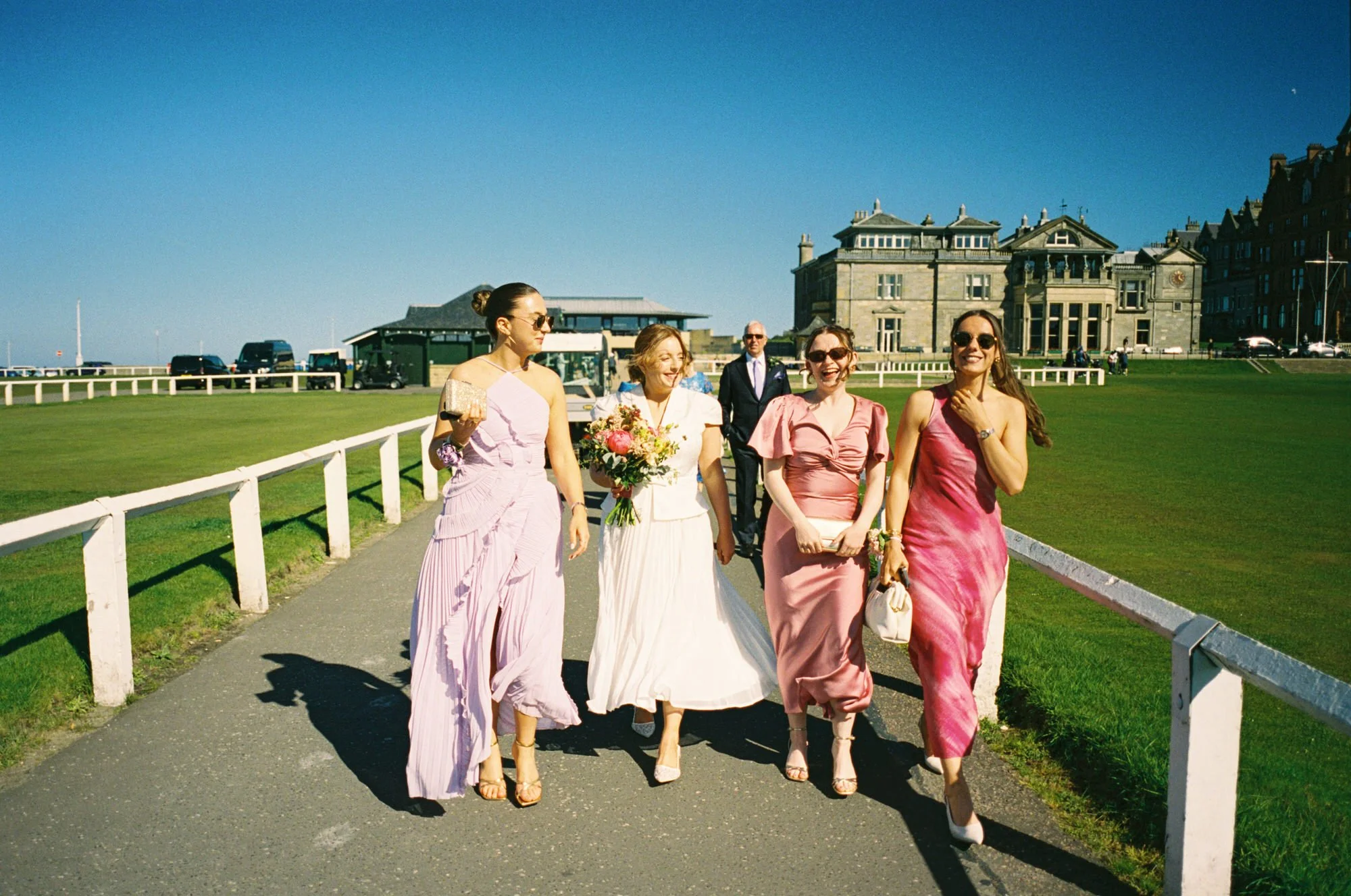 Susan Cassidy leading Hazel and Ally’s St Andrews wedding ceremony