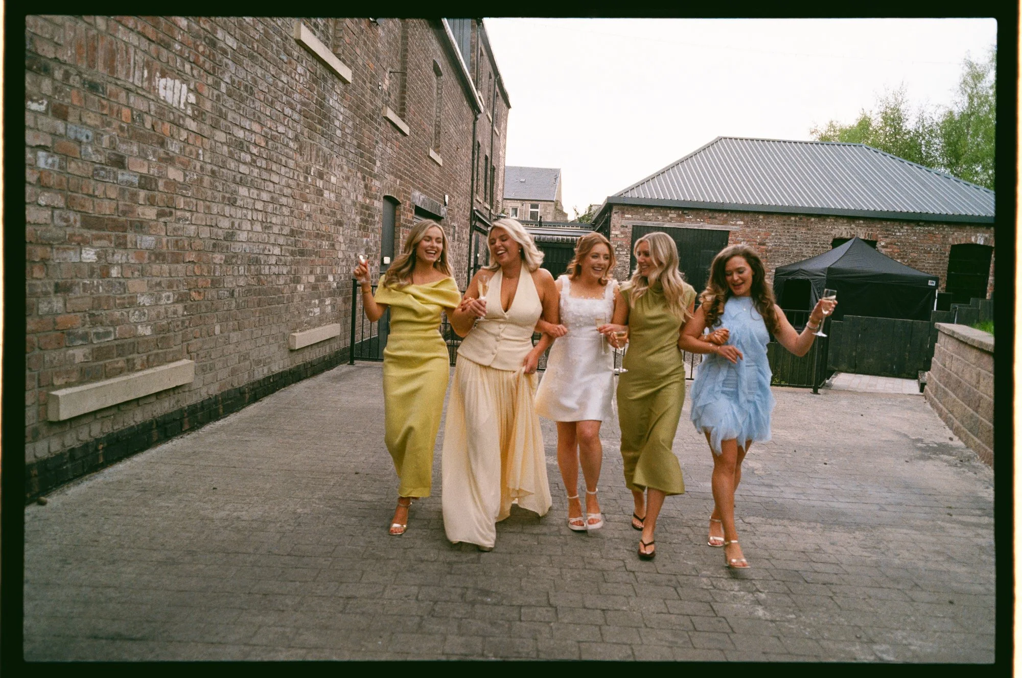 Candid wedding preparation photograph before the Glasgow celebration