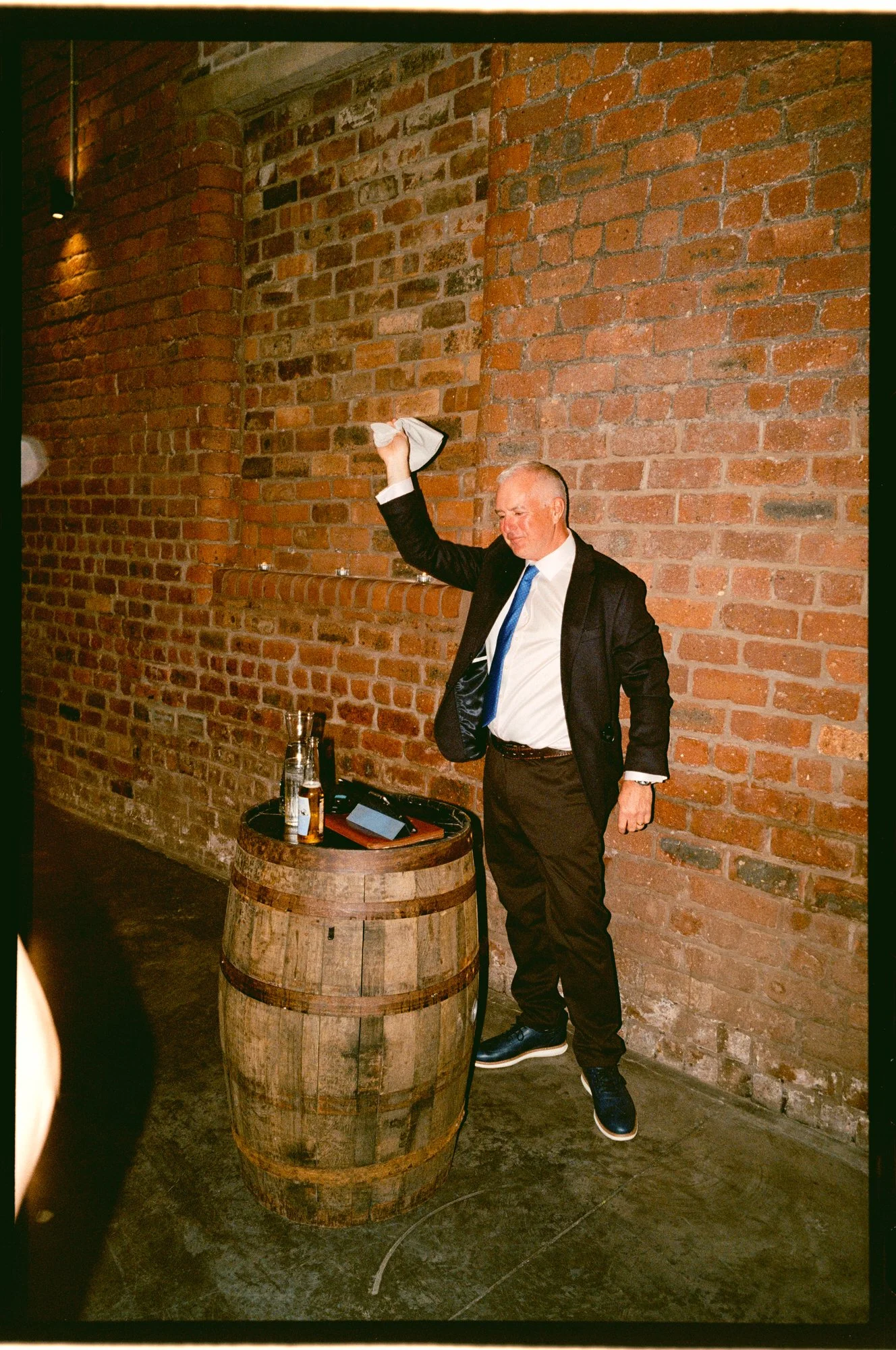 Wedding guests reacting to the speeches at The Engine Works Glasgow