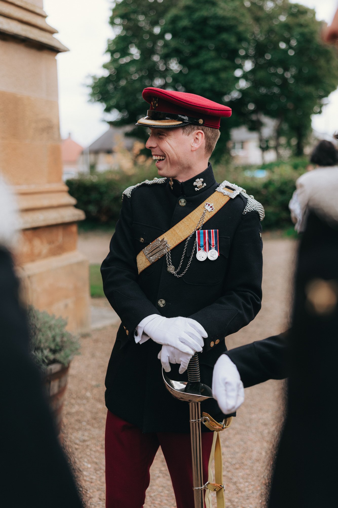 military-wedding-party-outside-dalkeith-church.jpg