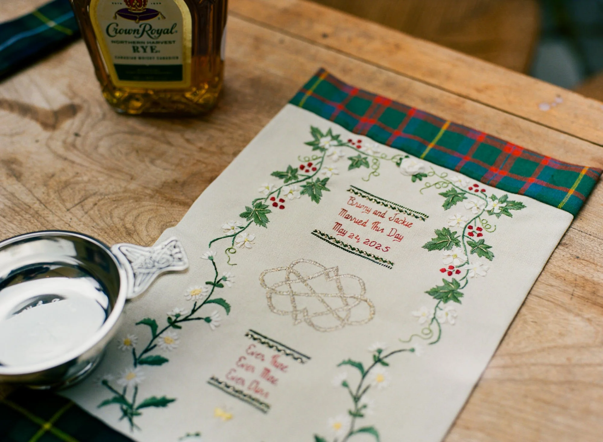 Jackie and Briony’s illustrated wedding programme