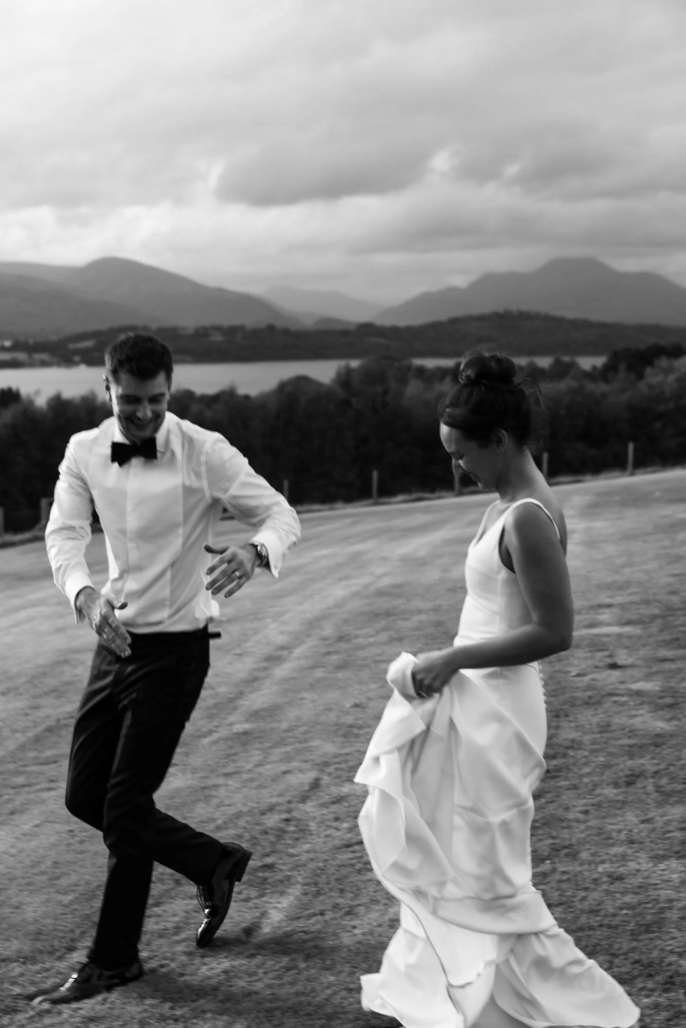 Caterina and Jonathan together with Loch Lomond behind them