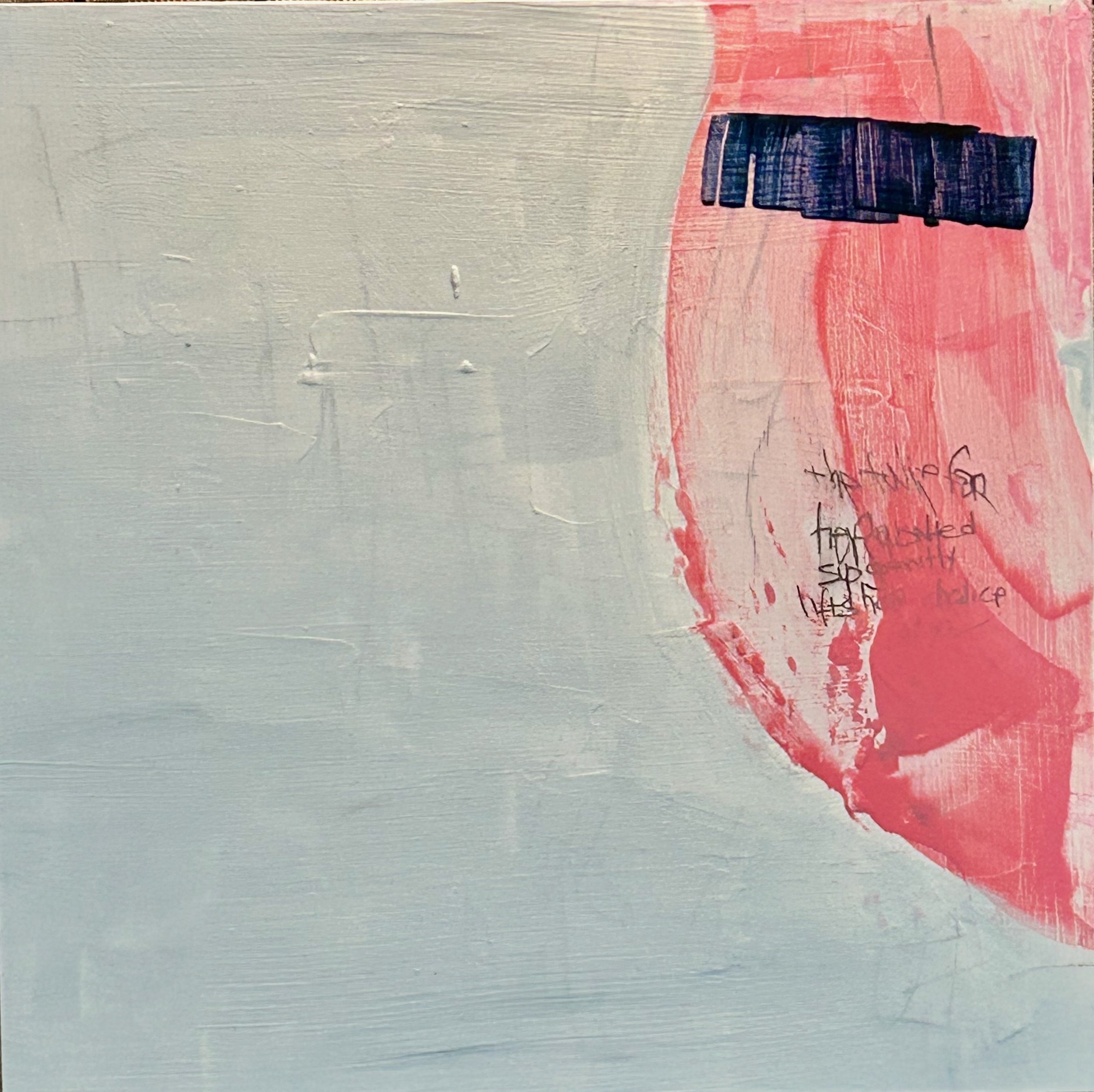 12x12 acrylic and pencil on cradled wood panel
