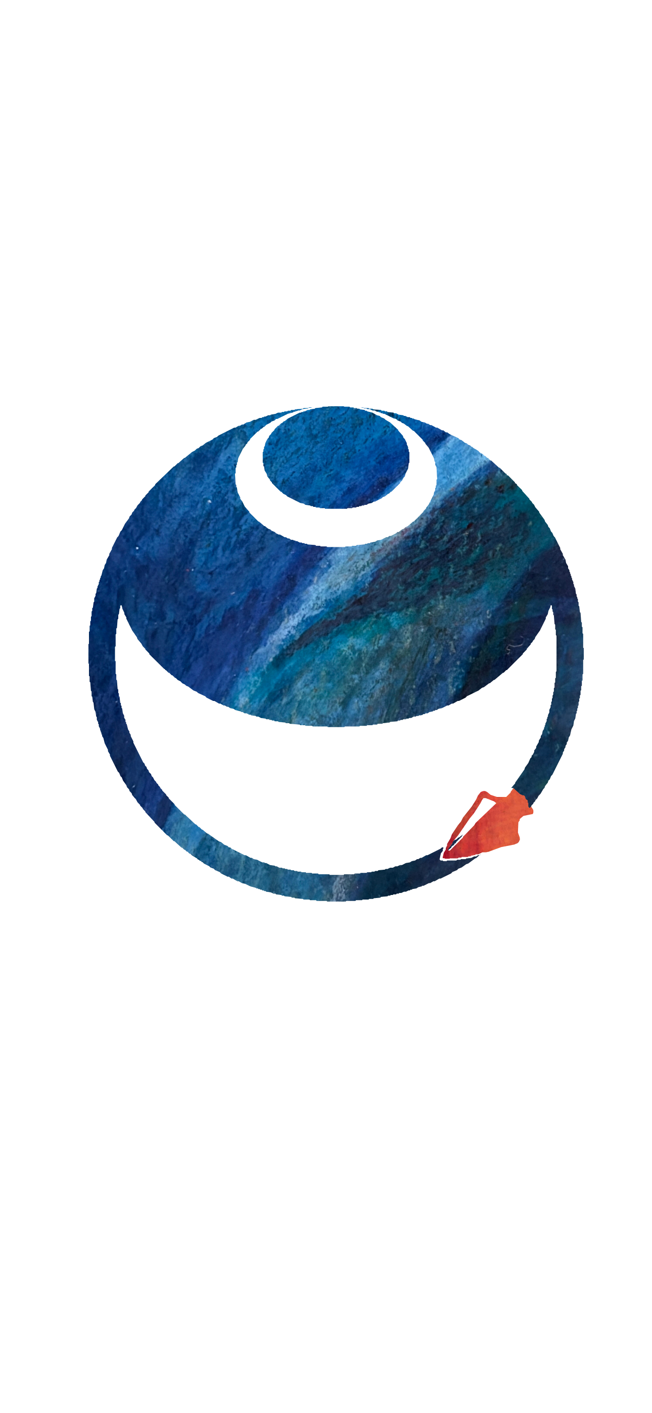 3D illustration of a blue water droplet with a small orange and red boat inside, symbolizing water transportation or conservation.