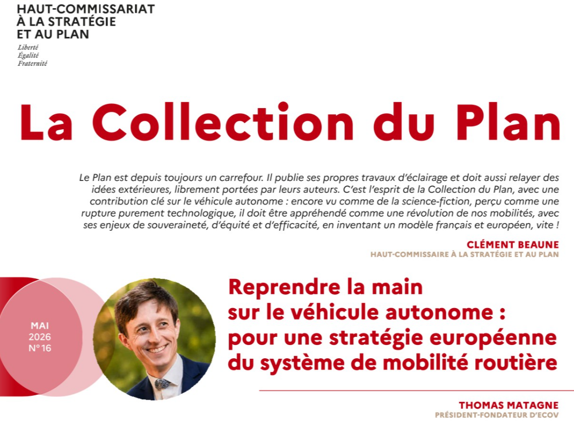 Véhicule autonome : pour une stratégie européenne du système de mobilité routière