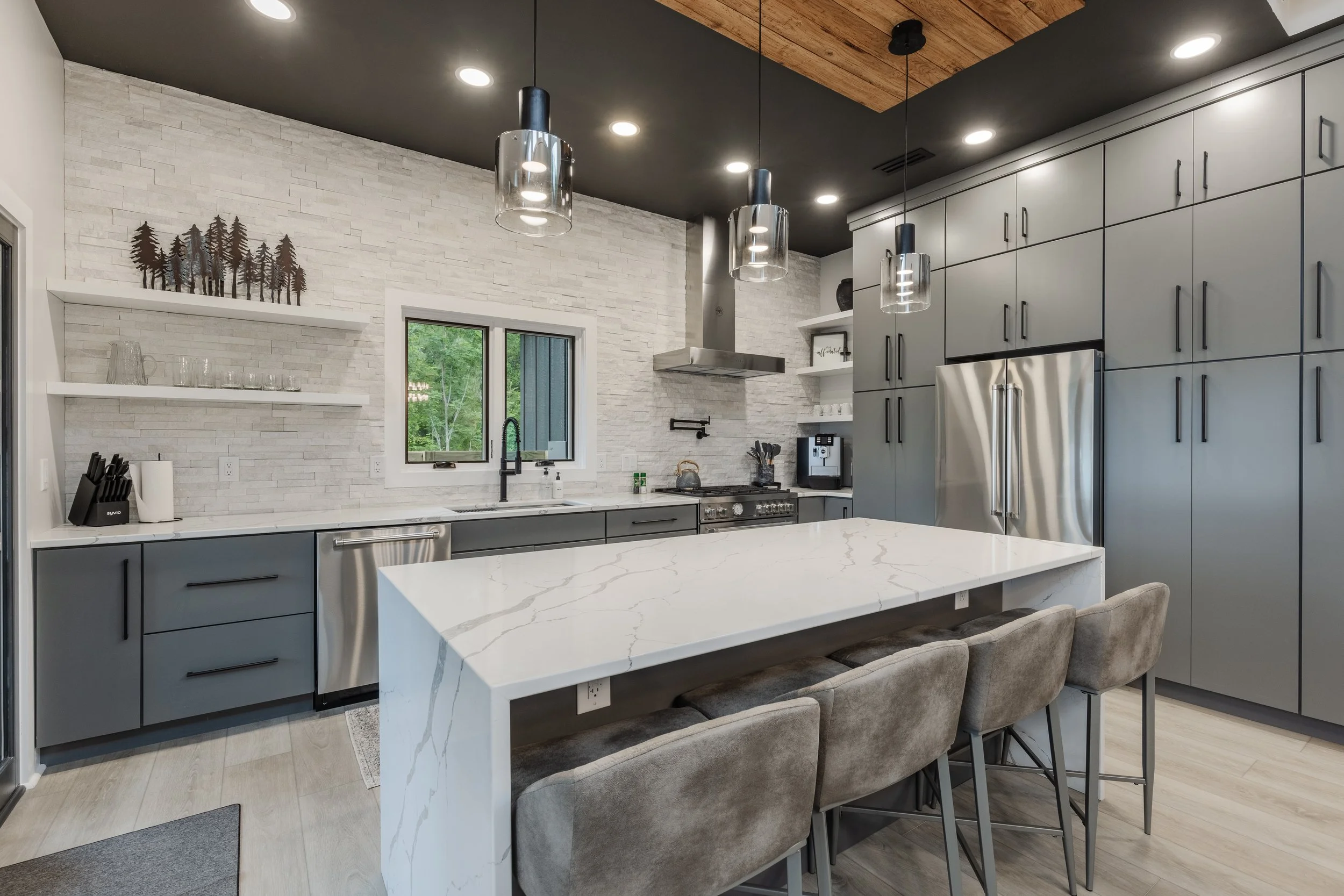 modern gray kitchen 