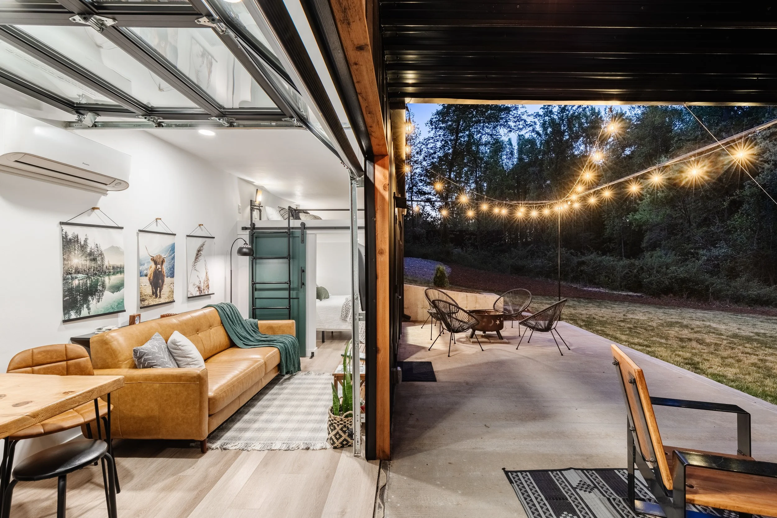 modern rustic airbnb container home