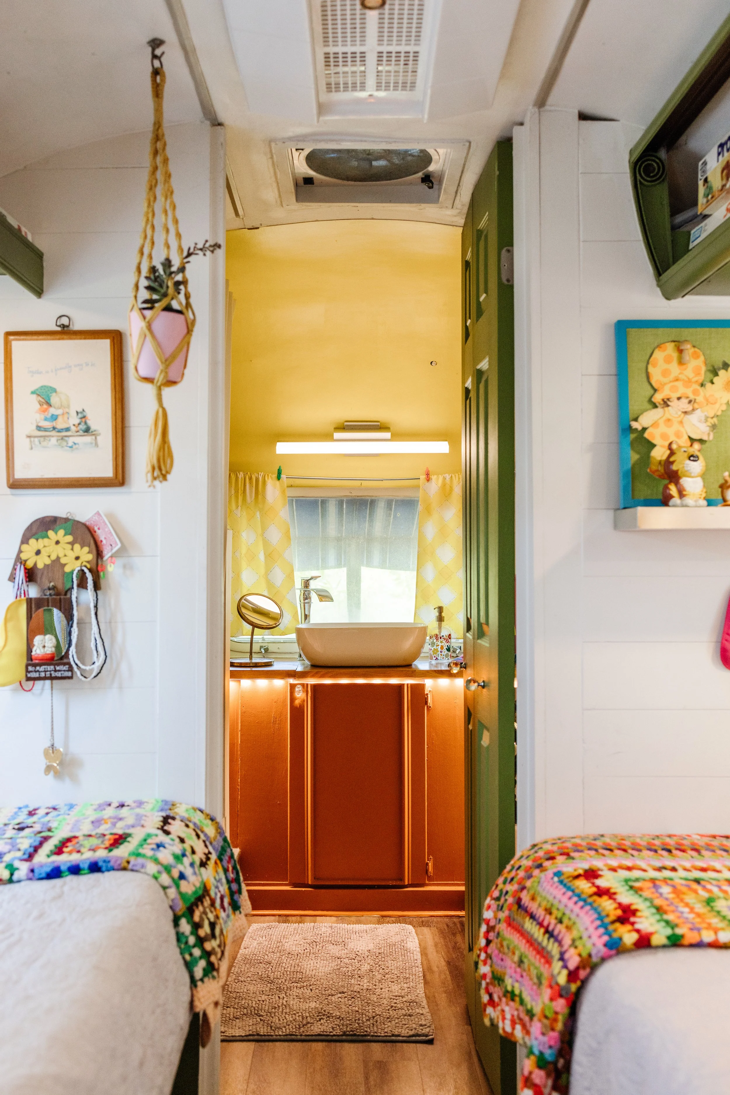 retro airstream bathroom