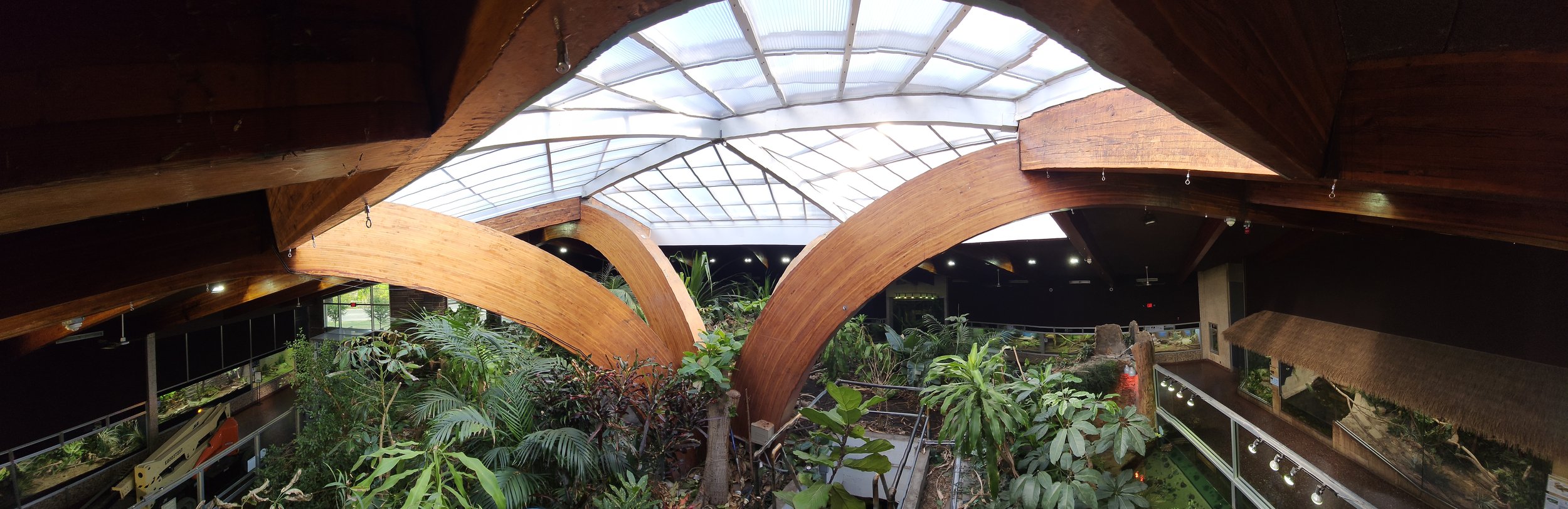Reptile atrium at the Detroit Zoo, built and designed by Akin's Construction of Metro Detroit, Michigan