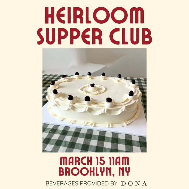Heirloom Cake Class