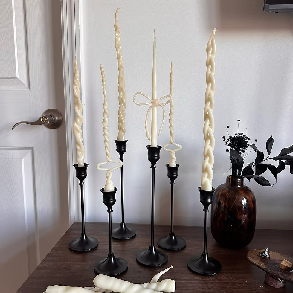 Beeswax Candle Sculpting