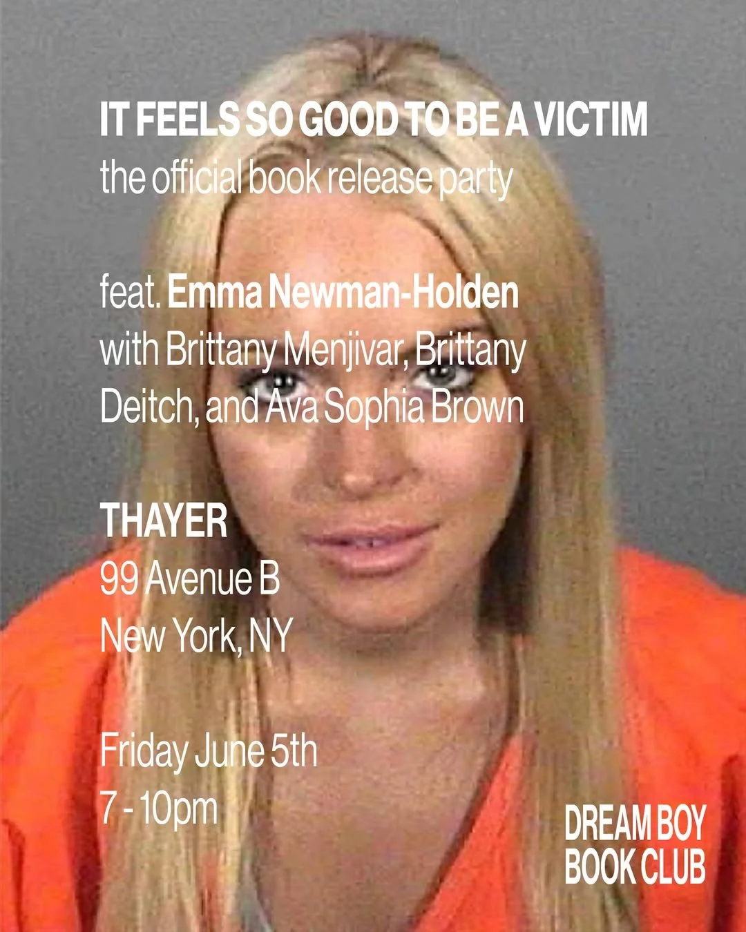 It Feels So Good to Be a Victim Book party 