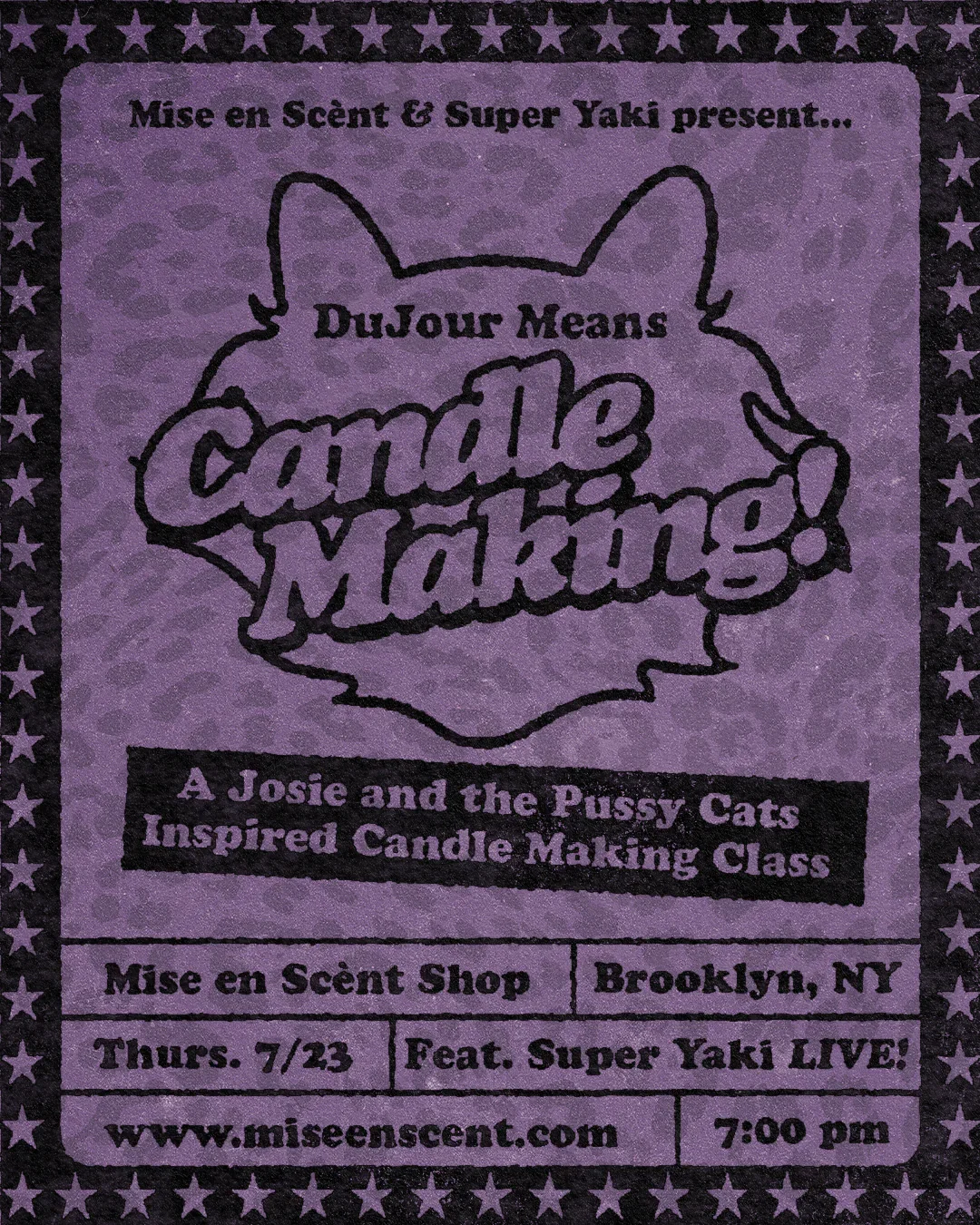Josie and the Pussycats Inspired Candle-Making Class 