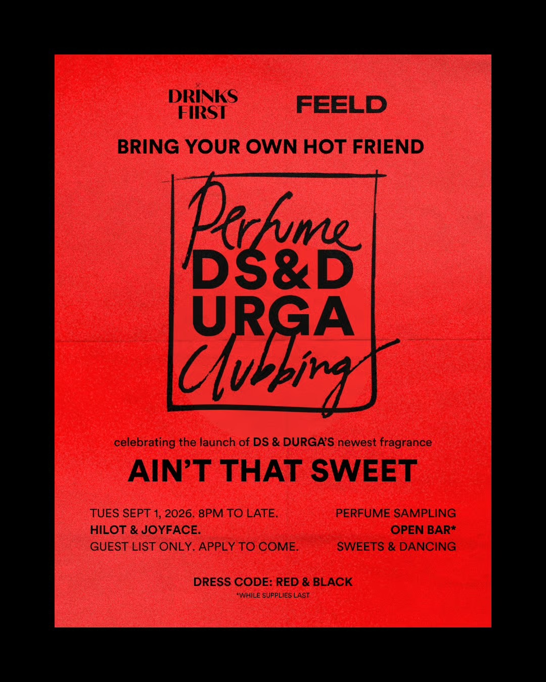 D.S. & Durga x Drinks First x Feeld: Perfume Clubbing
