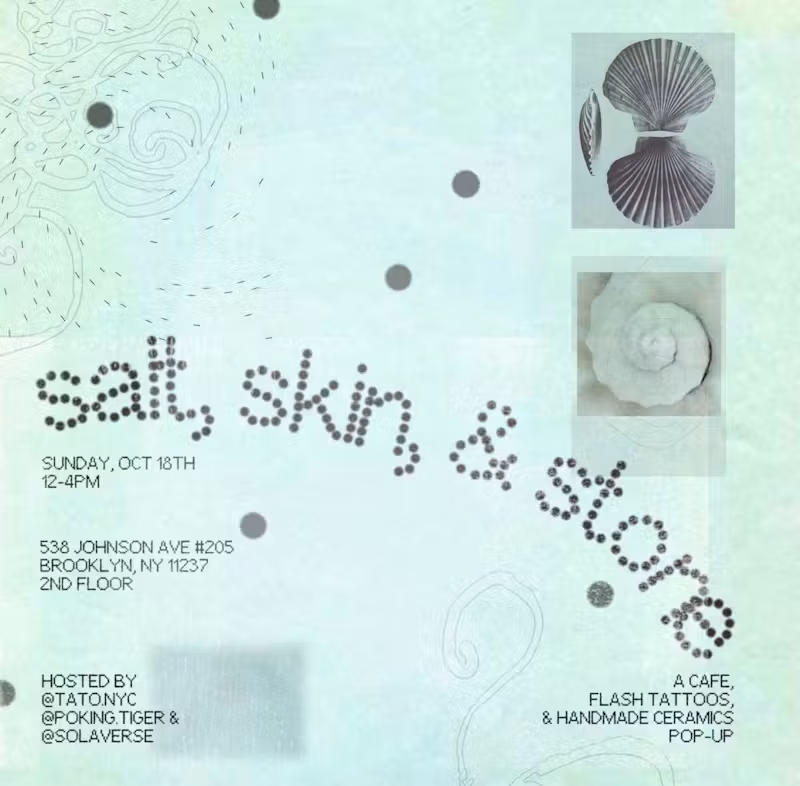 salt, skin, & stone pop-up