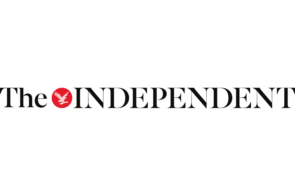 Logo of The Independent newspaper, with a red circle featuring a black bird in the center, and black text spelling "The INDEPENDENT".