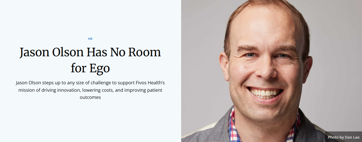 Jason Olson Has No Room for Ego