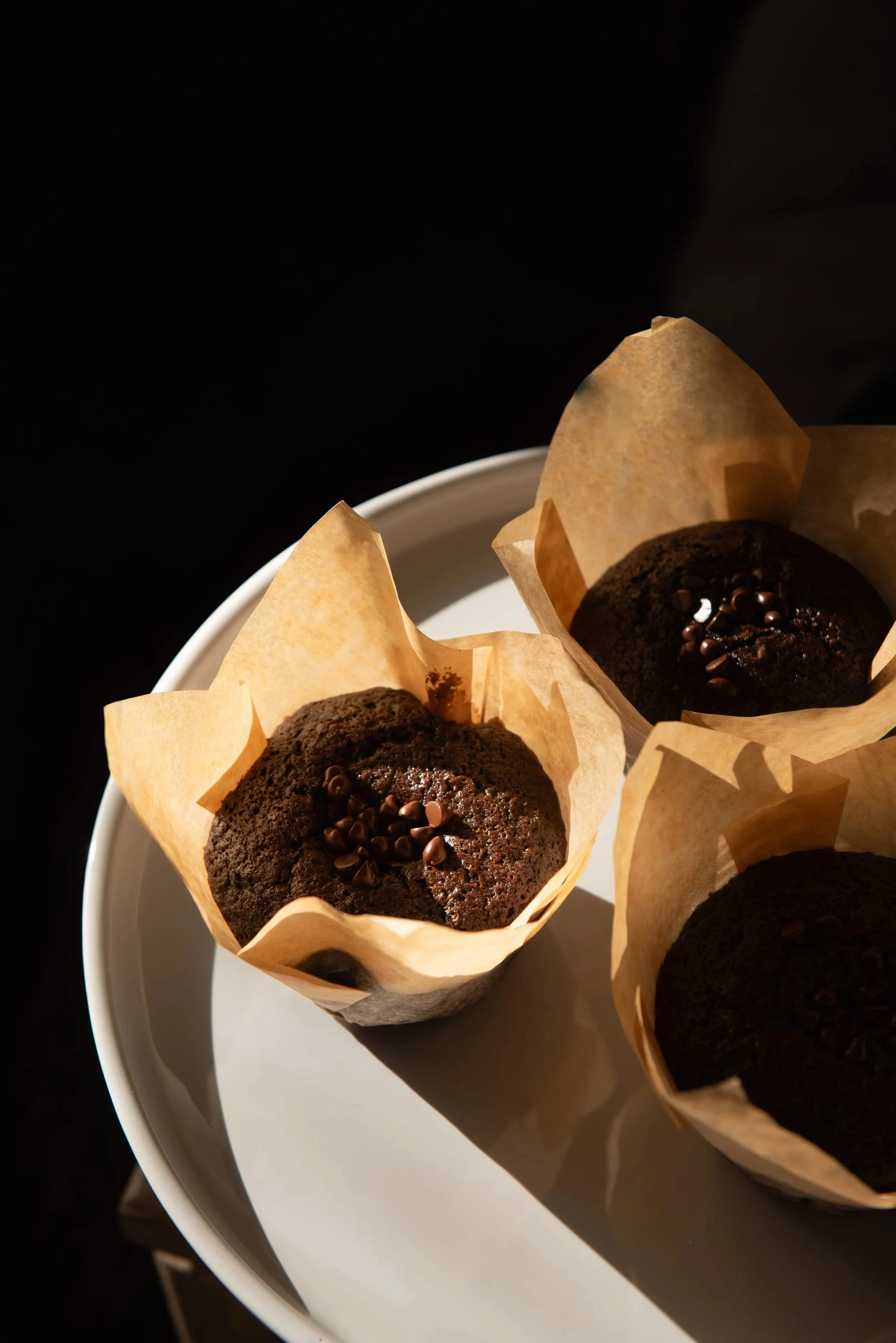 Vegan & Gluten Free Double Chocolate Muffins
