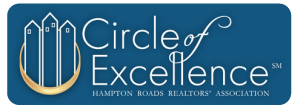 Logo for Circle of Excellence, Hampton Roads Realtors Association.