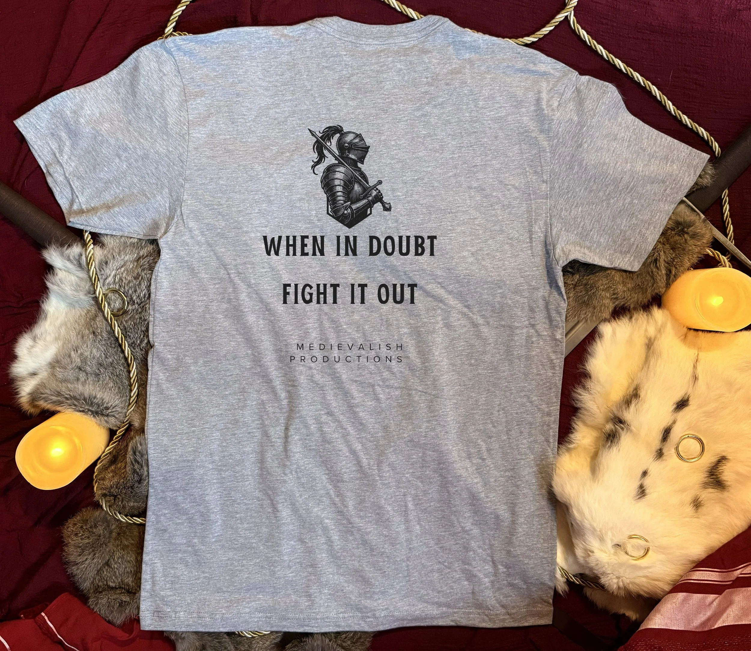 'When In Doubt, Fight It Out' Knight T-Shirt Men's