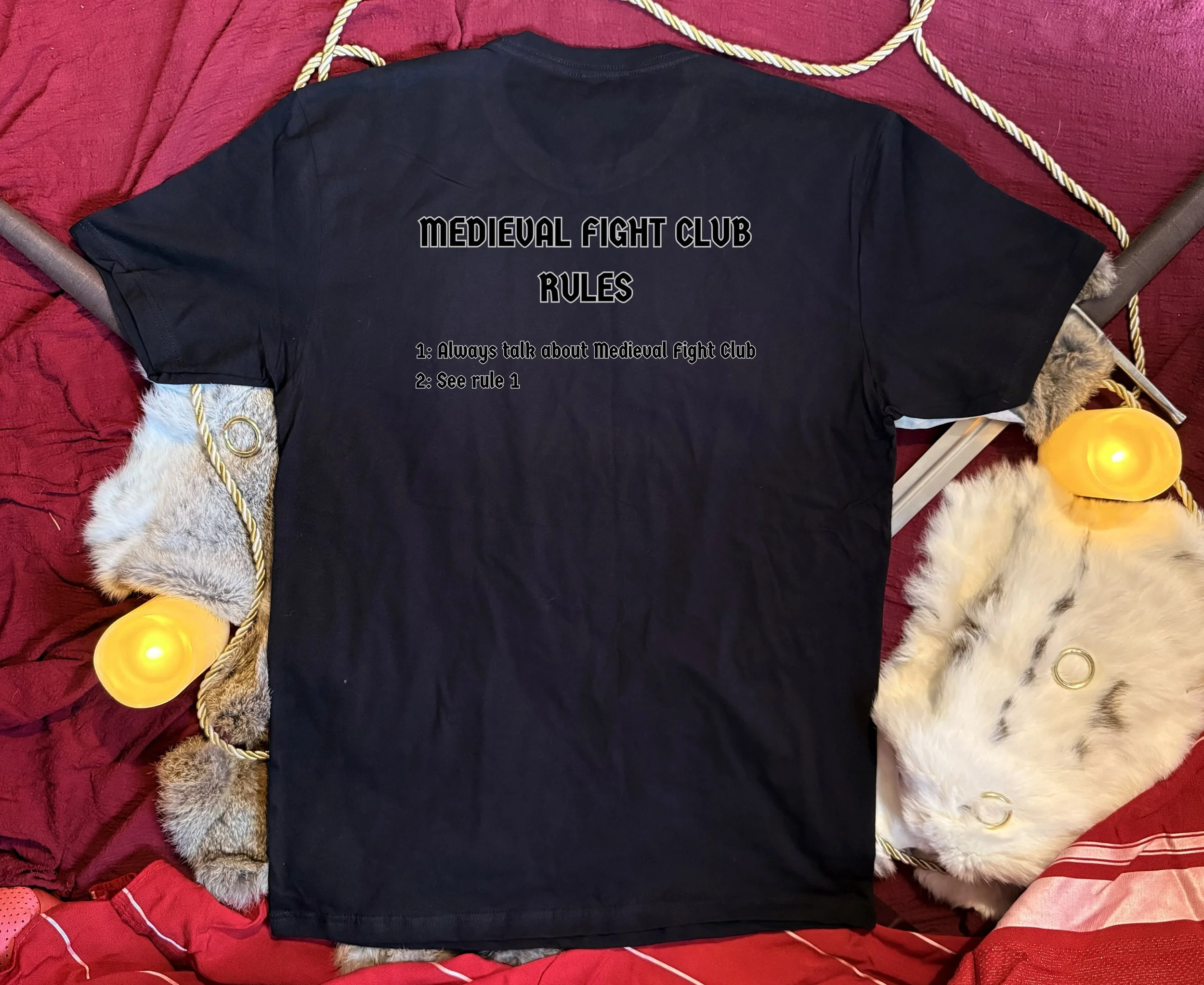 Medieval Fight Club Rules T-Shirt Men's