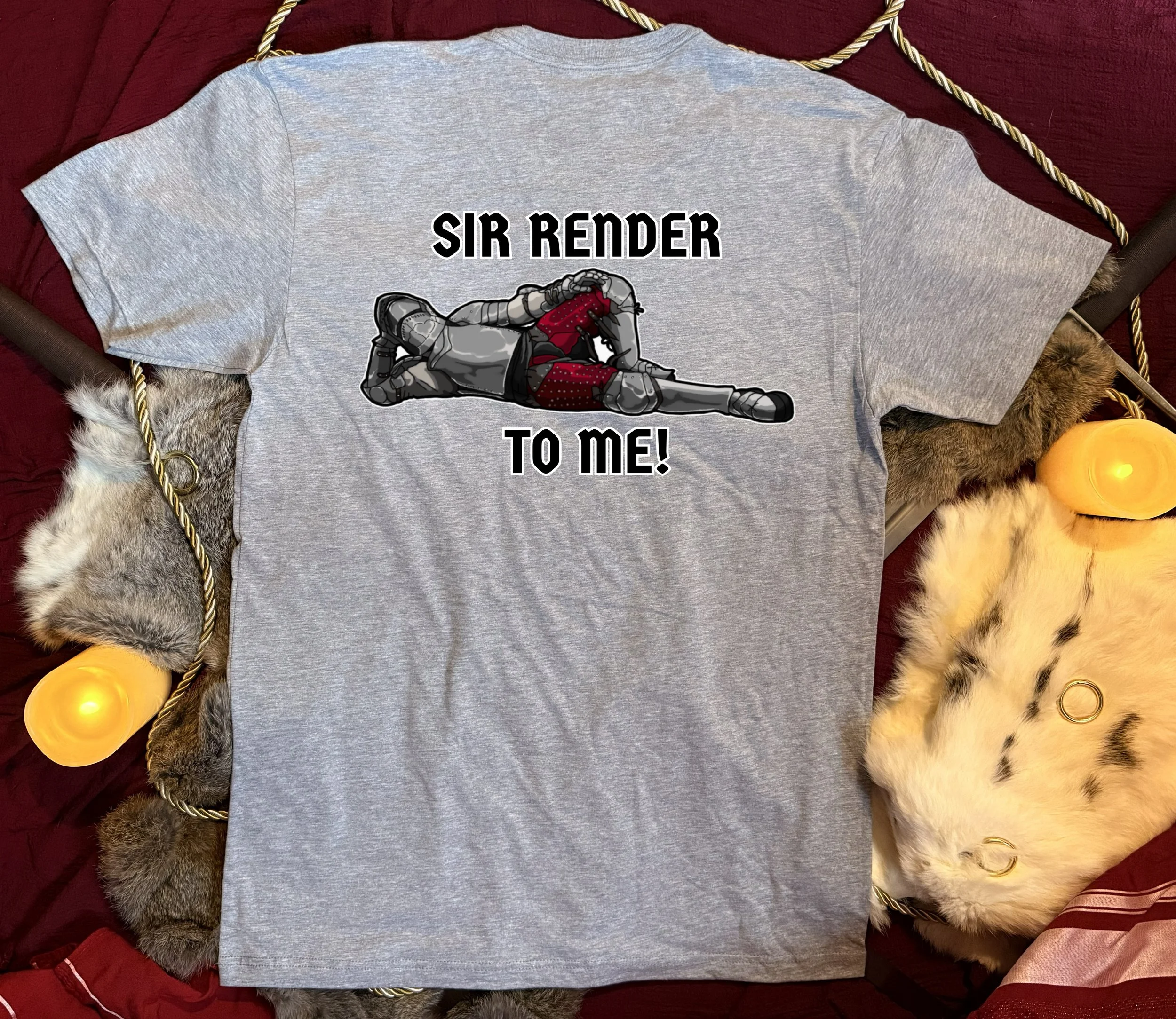 'Sir Render to Me!' Medieval Graphic Tee Men's