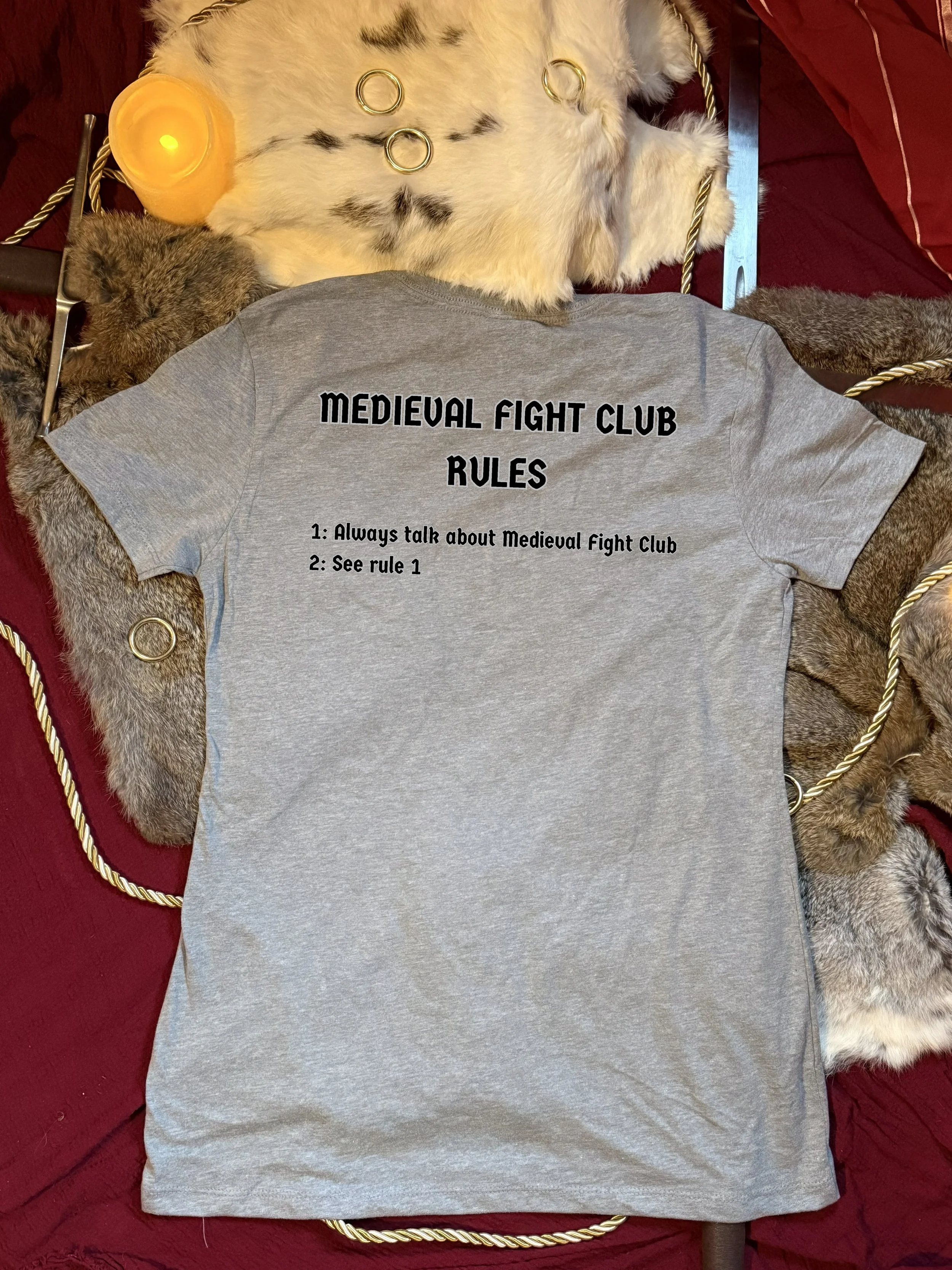 Women's Medieval Fight Club Rules T-Shirt