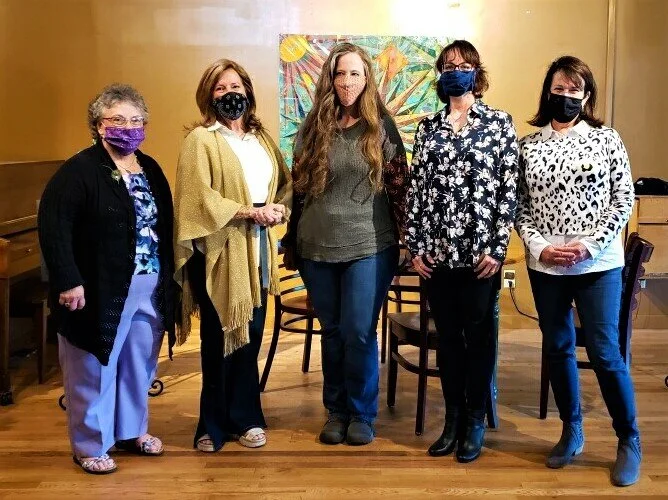 (Left to right) Norma Reigle, LeaAnne Law, Angie McFarland, Barb Schneider, Margaret Moran.