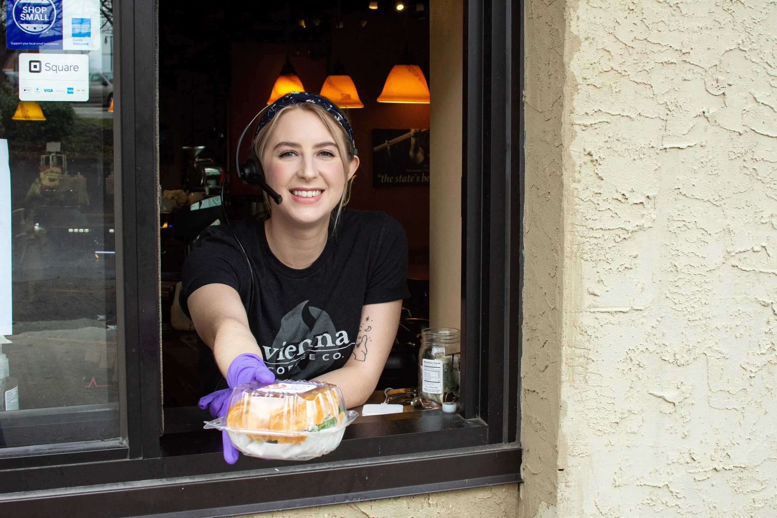 Glad to serve at the Drive thru