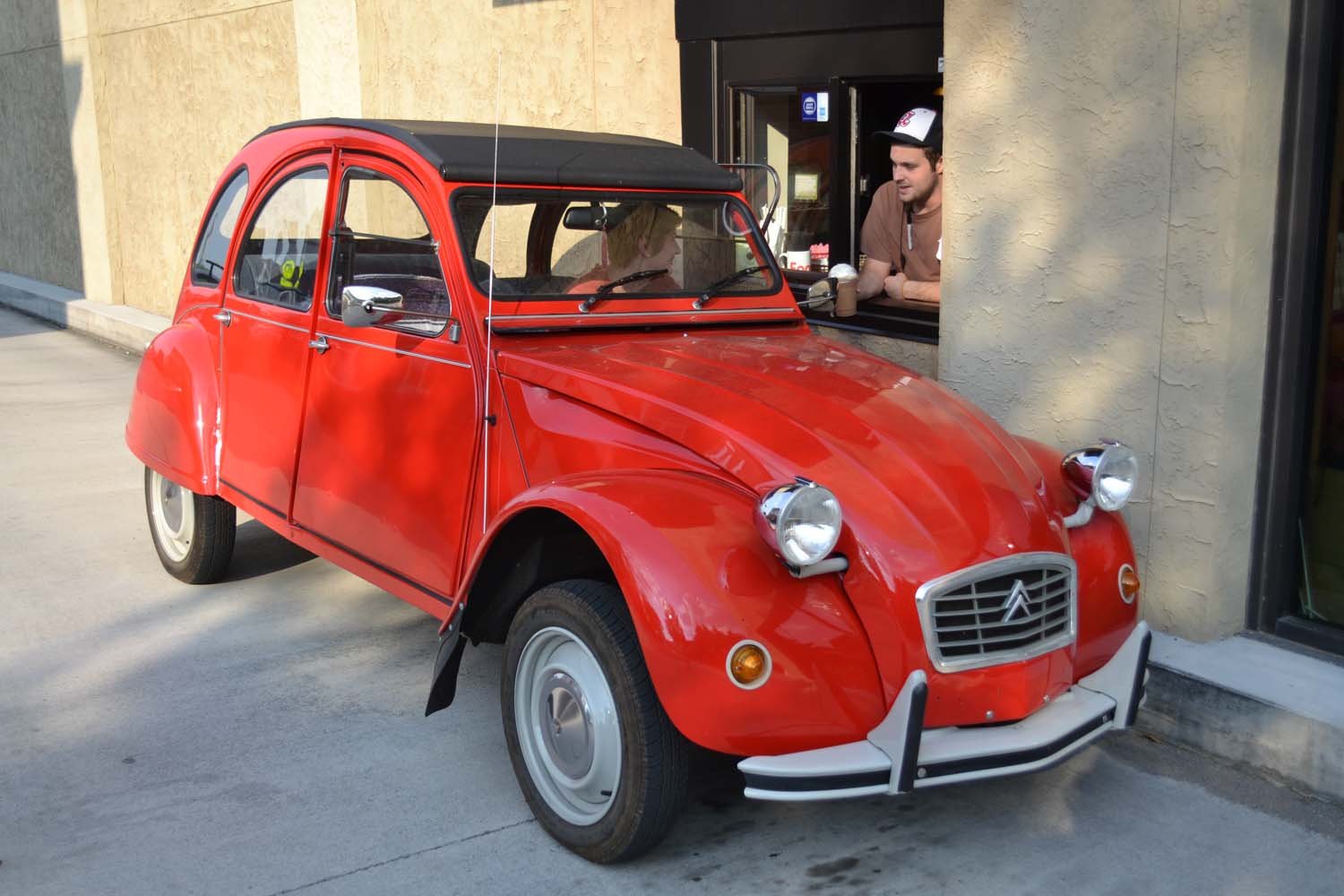 Vintage ride at the Drive thru