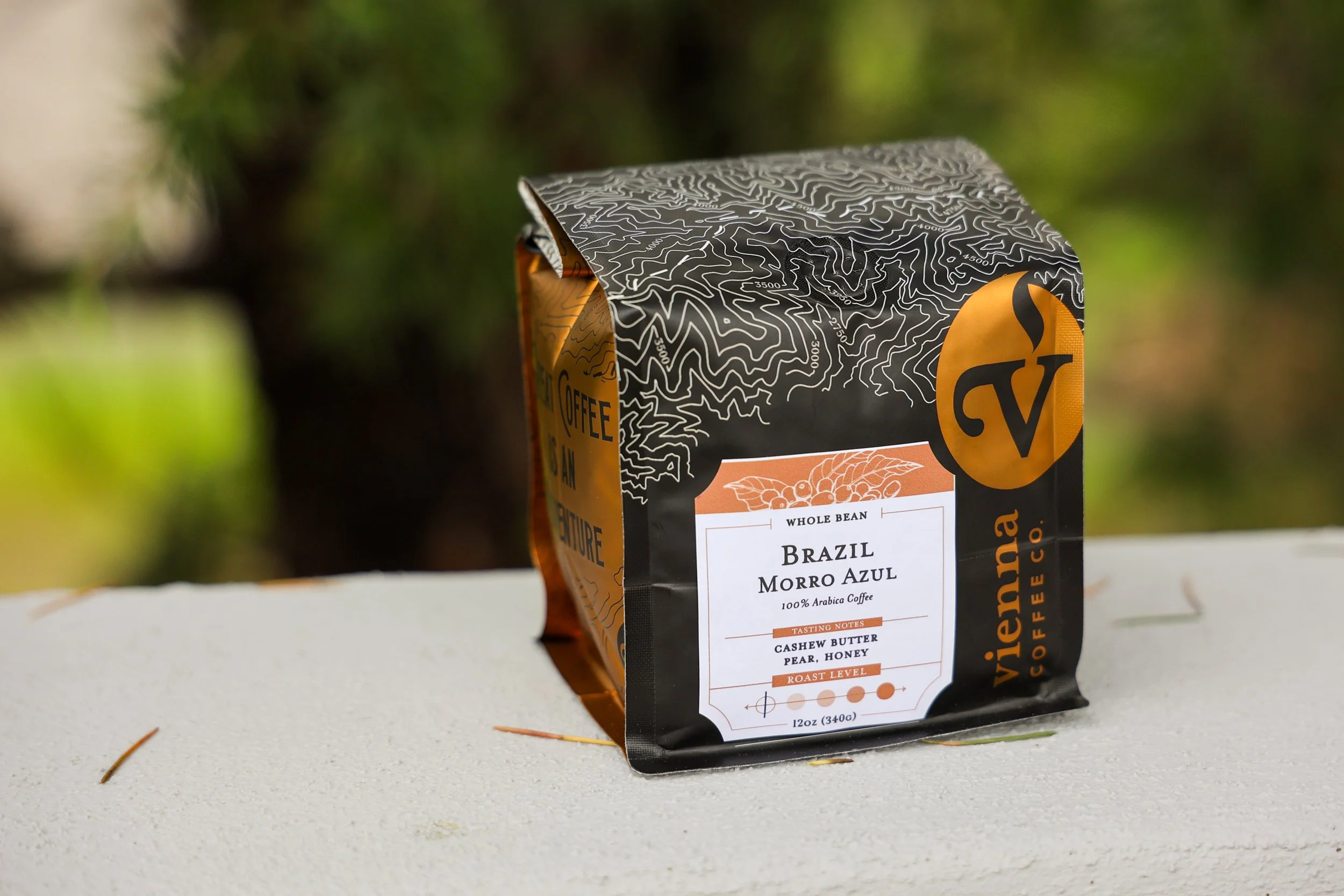 a bag of Vienna's Brazil Morro Azul