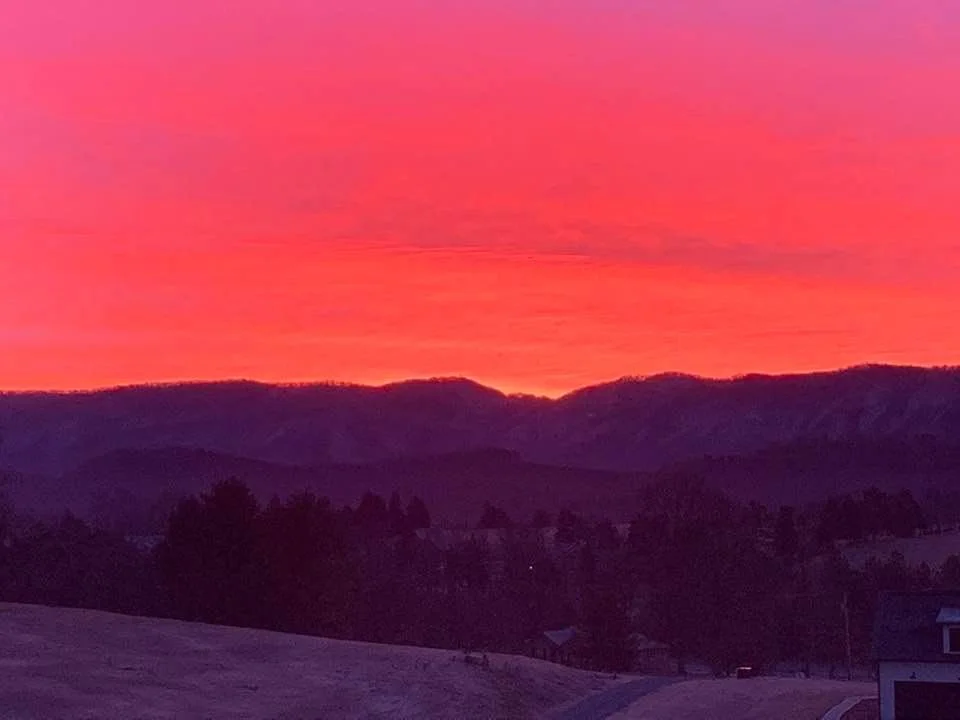 Sunrise over Chilhowee Mountain