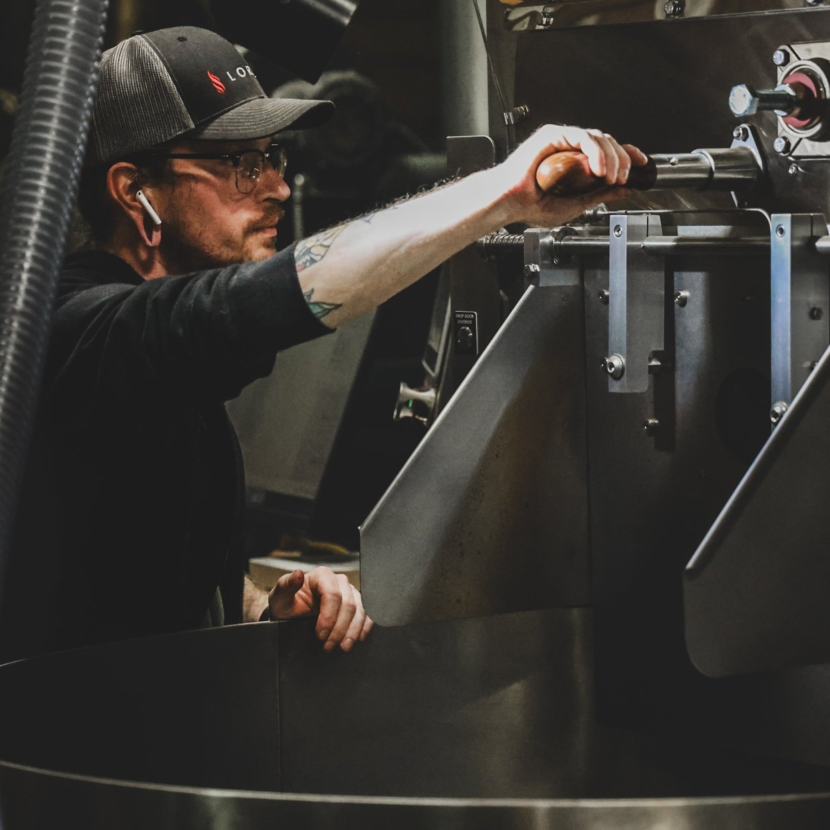  Roastmaster Trace in his element. 