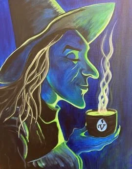 Elphaba's Brew   Artist, Cindy McDannel  Acrylic on Canvas.jpg