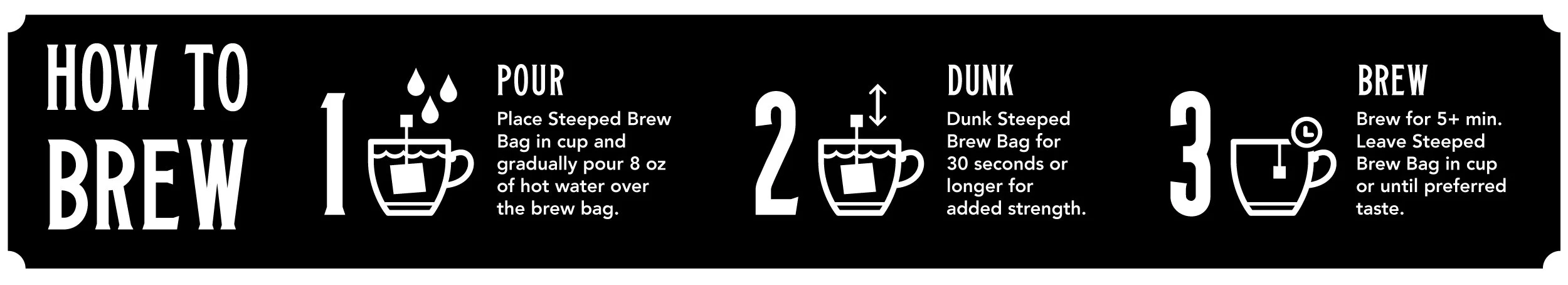 Brew Steps for Steeped