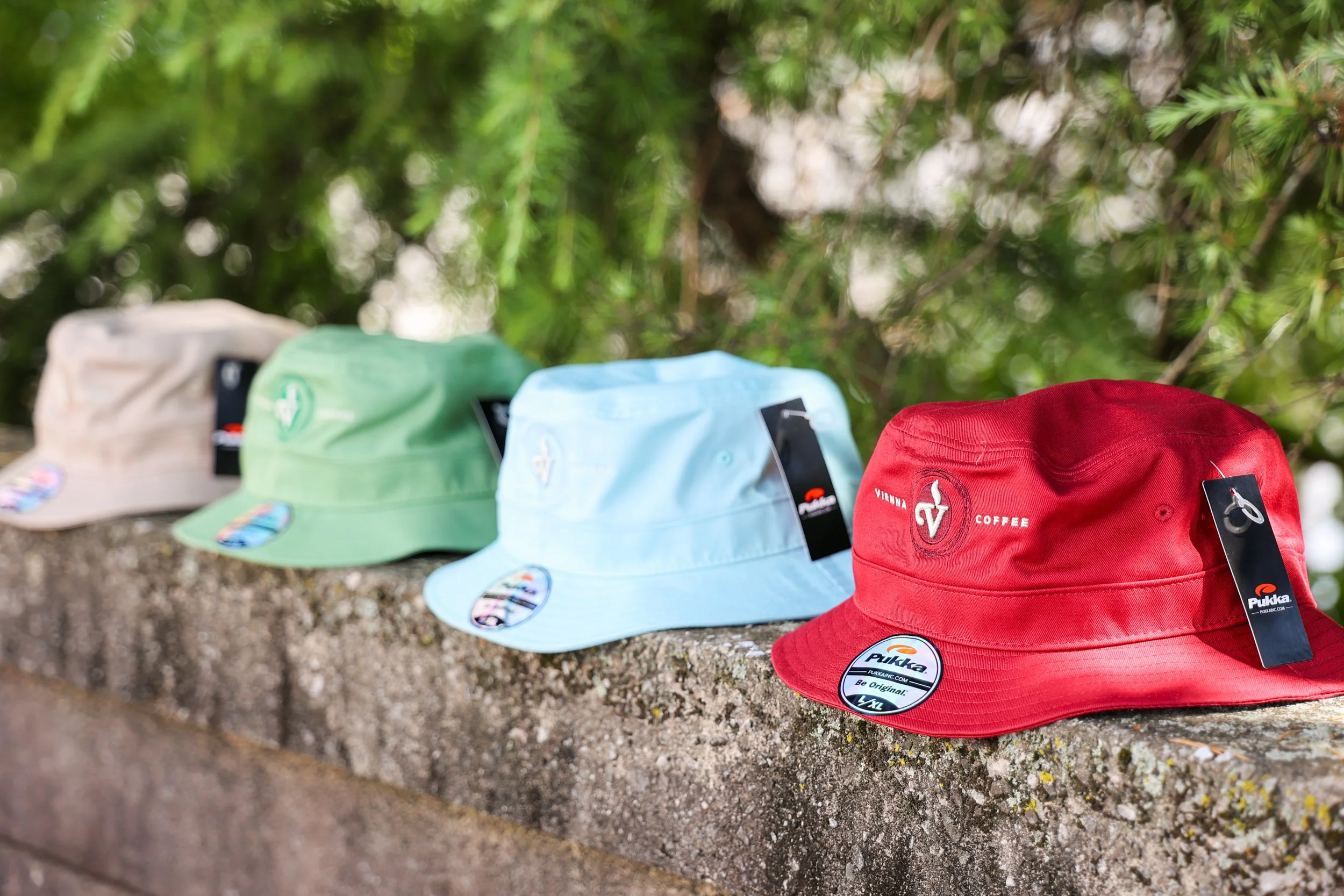  Bucket Hats (khaki, kiwi, frost, red) 