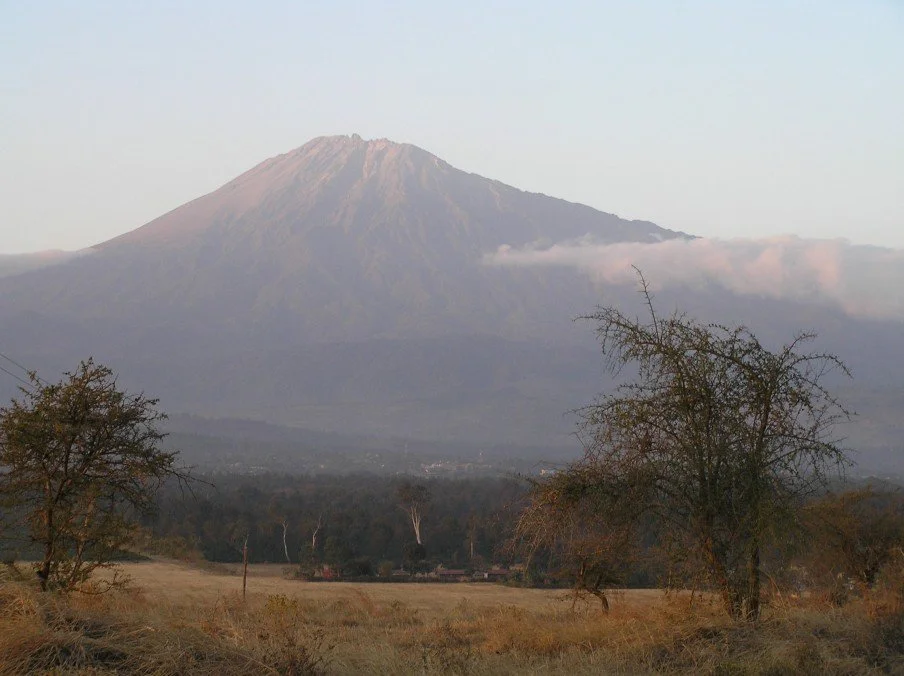 Tanzanian mountain terrain of Burka Estate coffee growers
