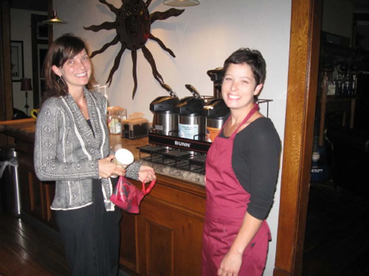  Jaimie with our first customer.