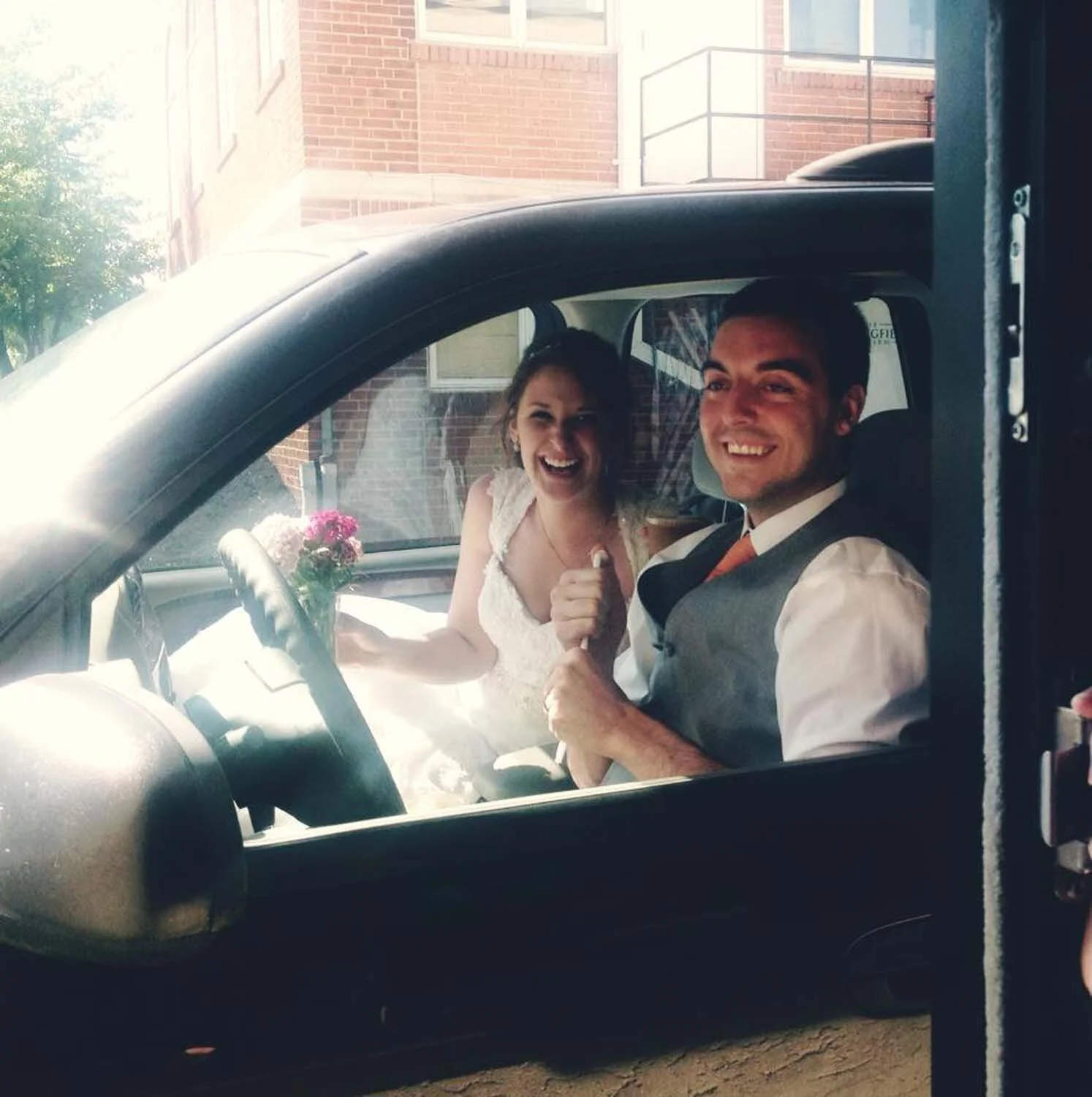 Drive-thru reception. 