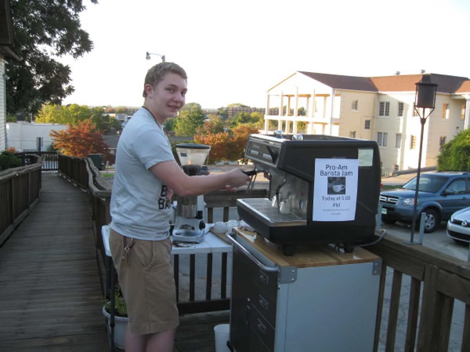 Everett, future barista, competes in his first barista throwdown!