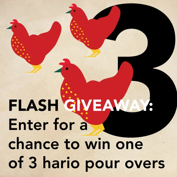 We bet those 3 french hens would love to have a Hario pour over if they had hands!