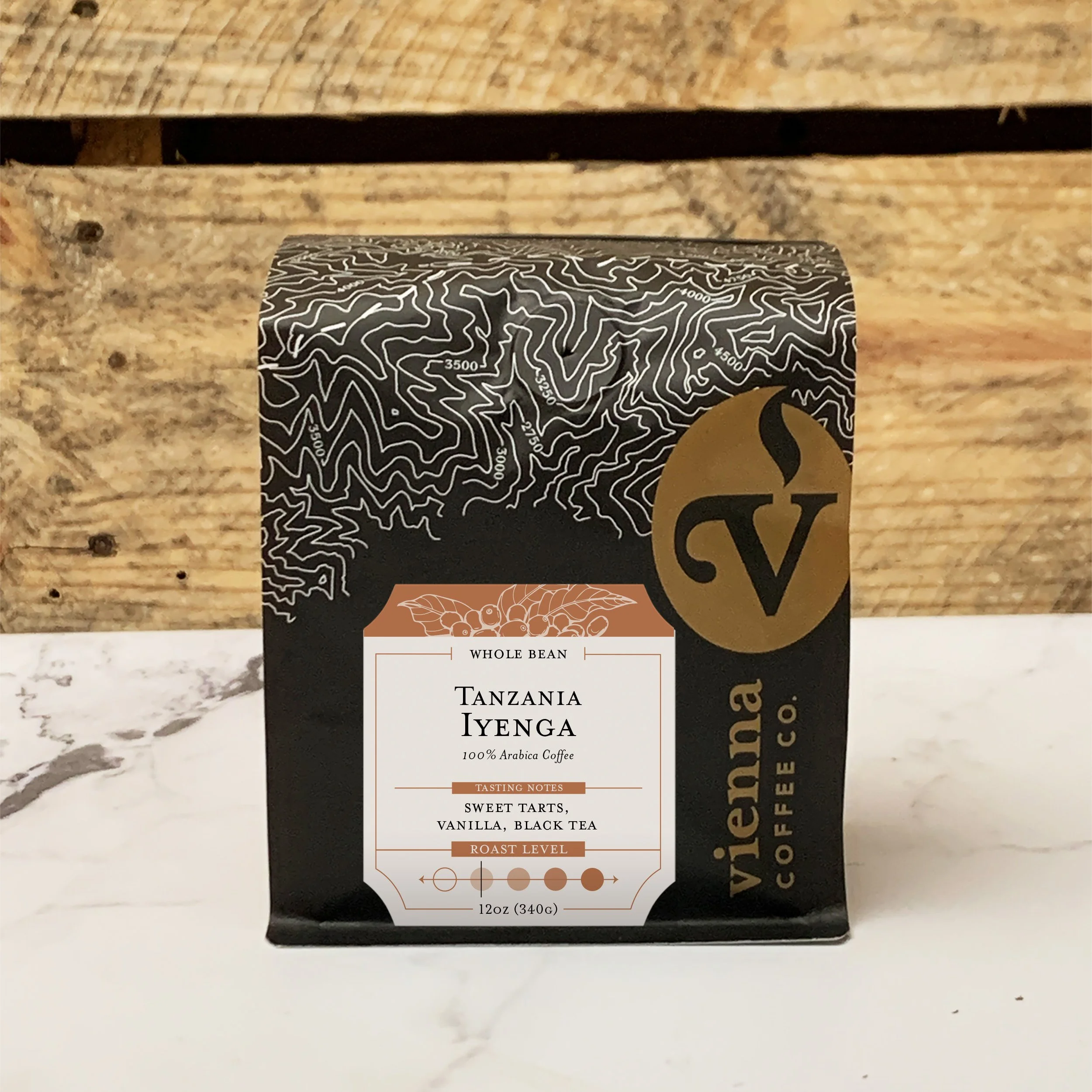 Tanzania Iyenga Coffee bag on table
