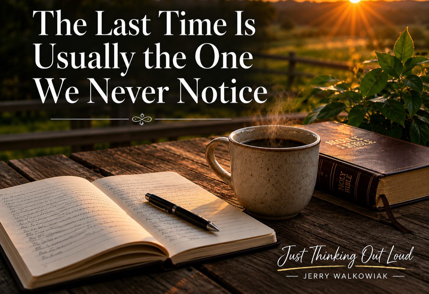 The Last Time is Usually the One We Never Notice