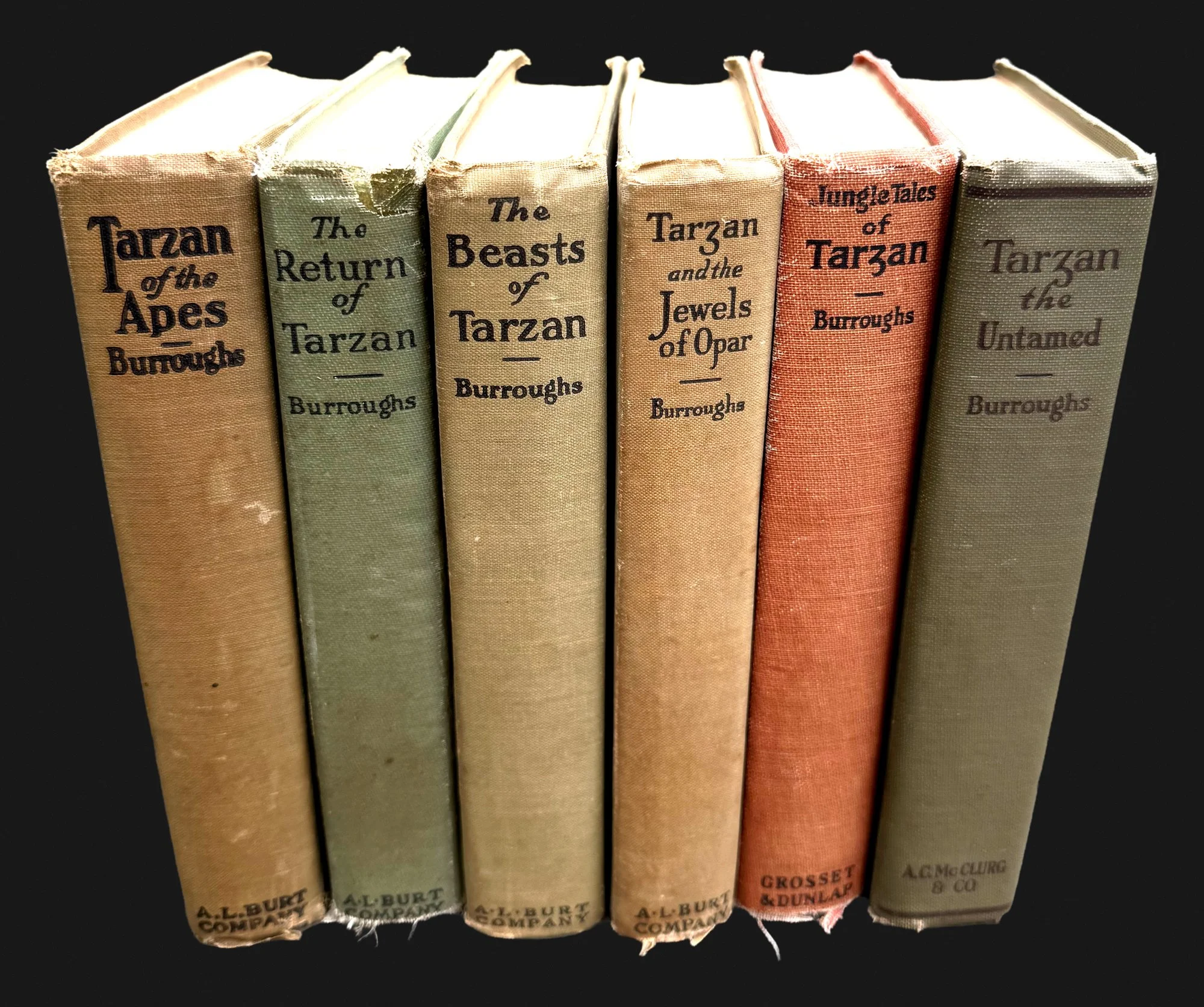 Six Early Tarzans, Numbered by Hand