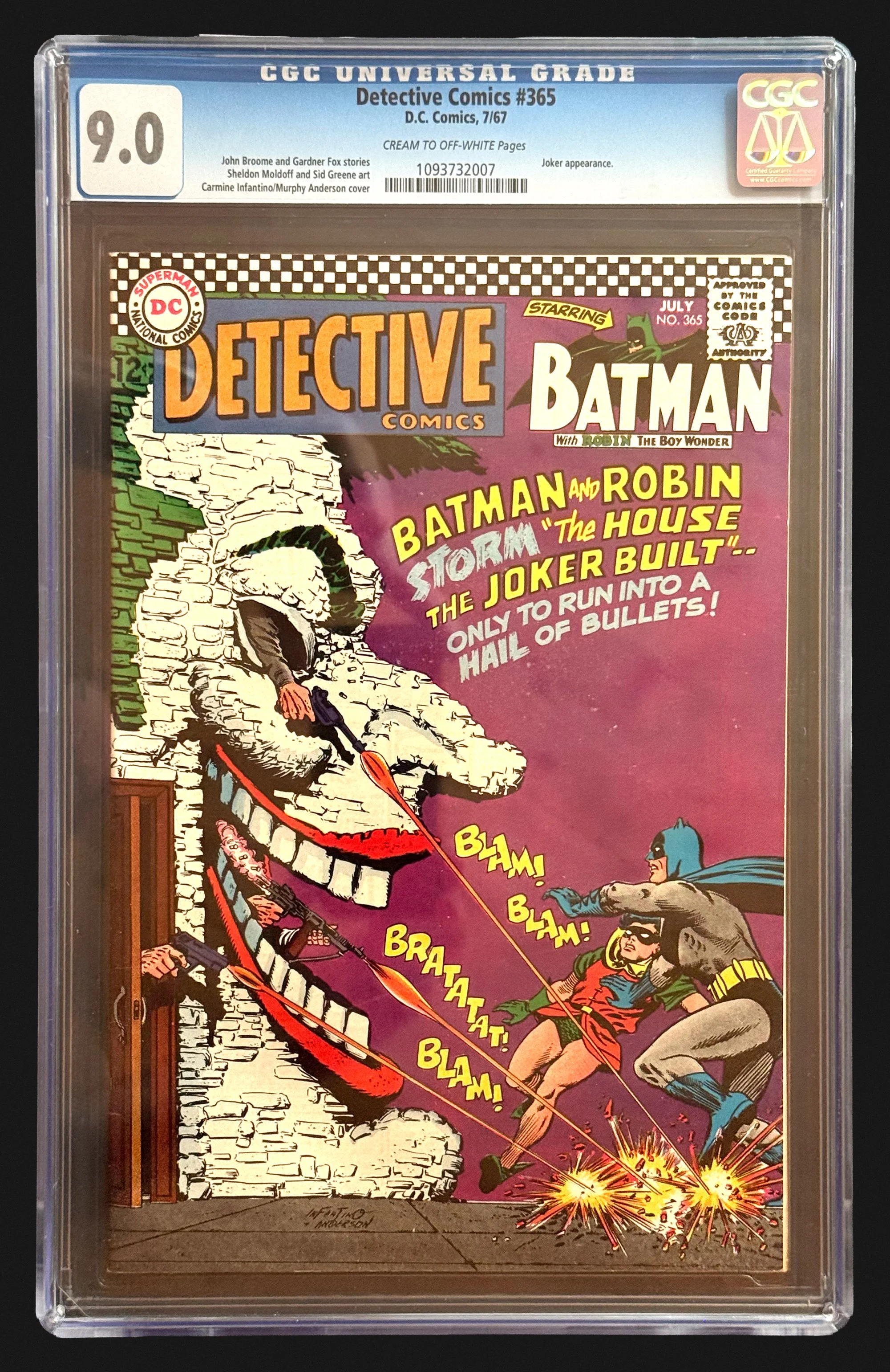 Detective Comics #365 — "The House the Joker Built" (1967, CGC 9.0)