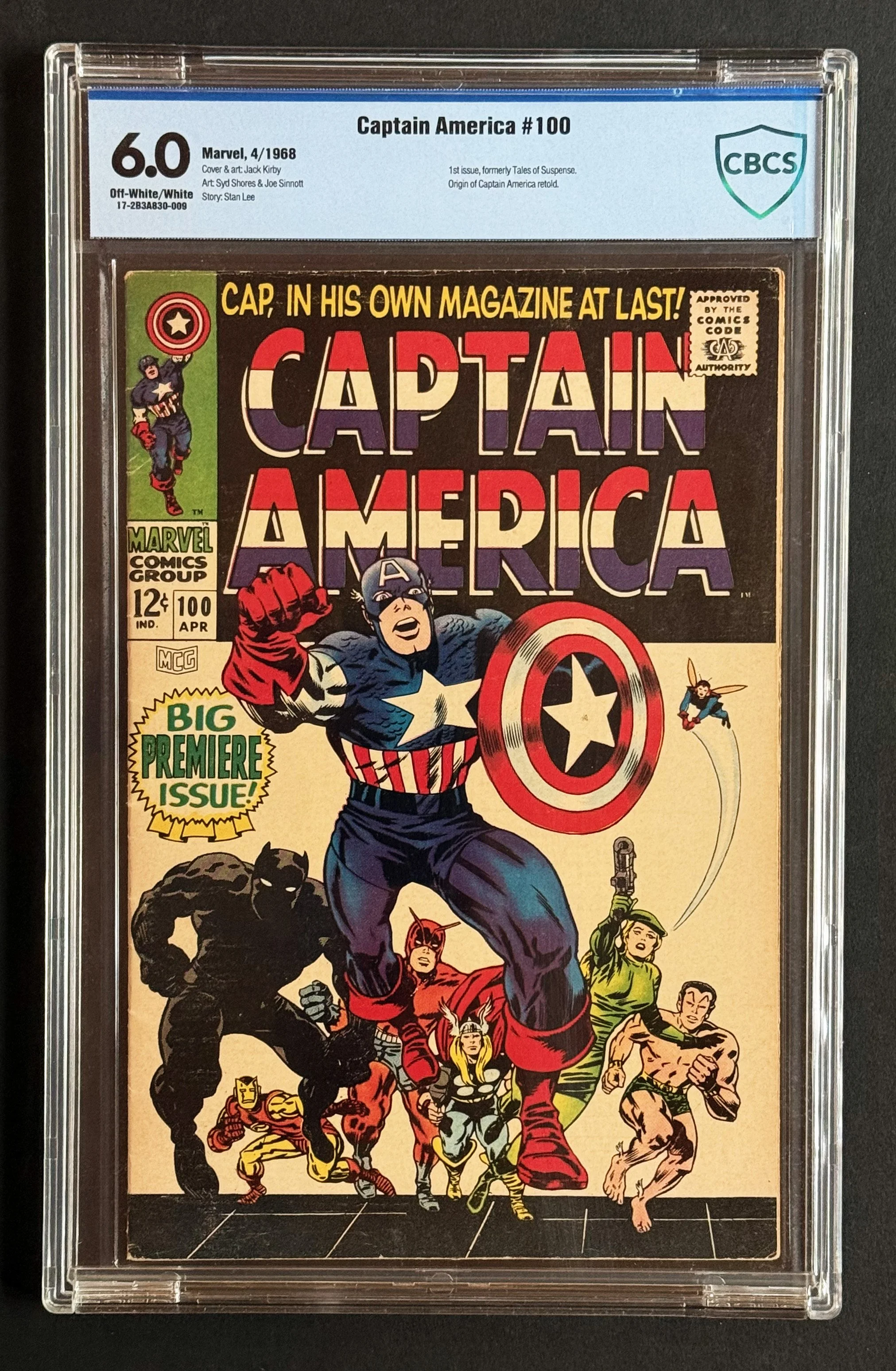 Captain America #100 — CBCS 6.0, Off-White to White